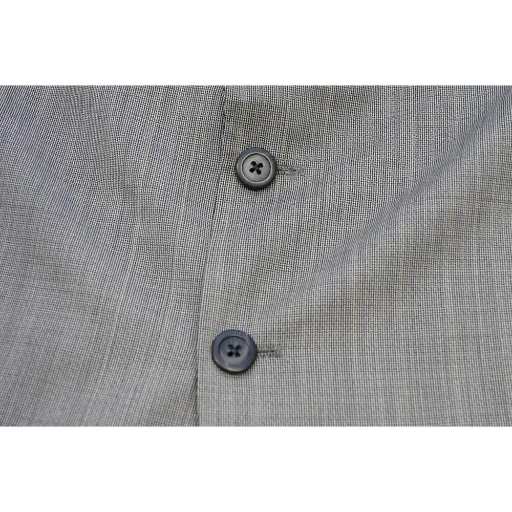 Jhane Barnes Wool Plaid Pleated 2 Button Suit Pants Jacket‎ Mens 40 x 31 44 L